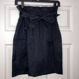 BCBGMaxAzria: Navy paperbag skirt (size 2)